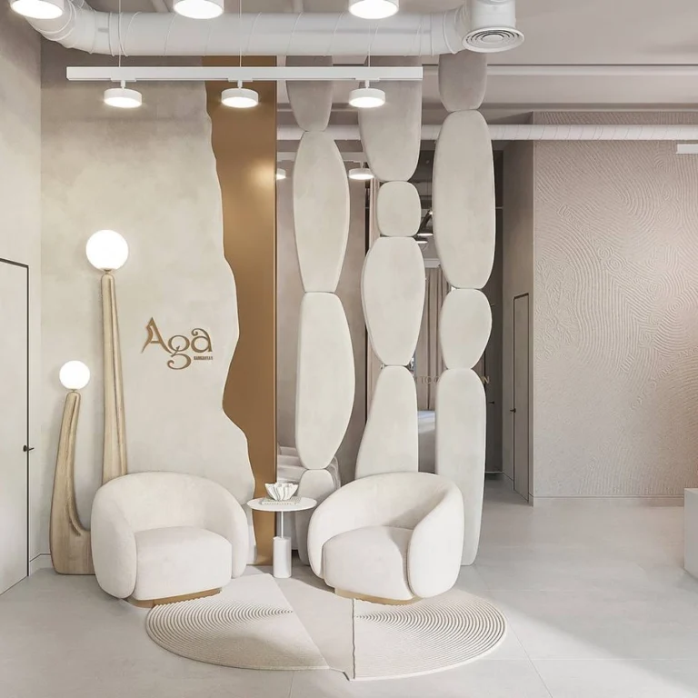 Botanical Touch Salon Hair Wash Area Interior Design in Dubai