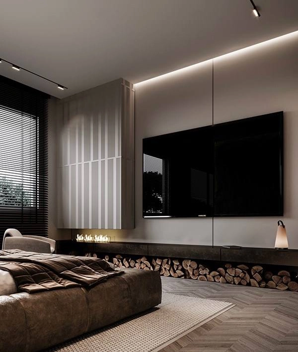 Opulent style showcased in a Dubai Villa Bedroom Interior Design.