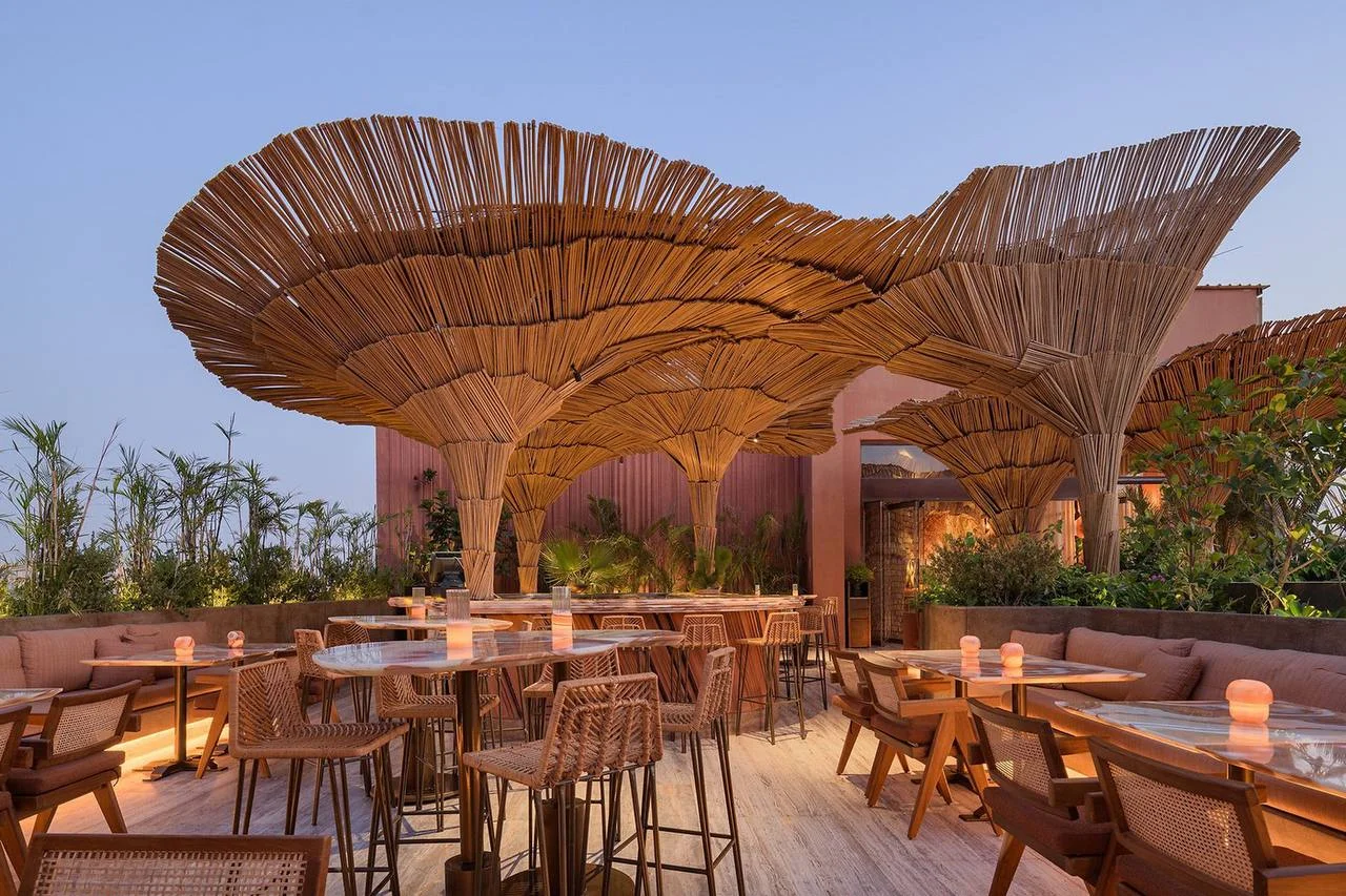 Exotic Escape in Globally-Inspired Dubai Restaurant Interior Design.