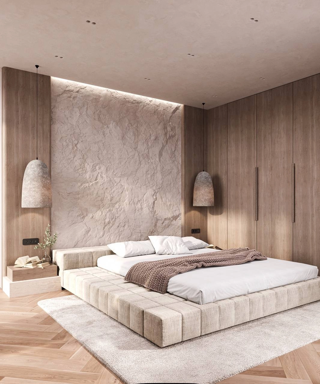 Futuristic concepts in Apartment Bedroom Interior Design, Dubai.