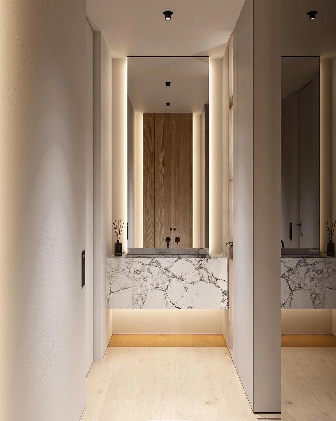 Timeless elegance in Penthouse Bathroom Interior Design, Dubai.