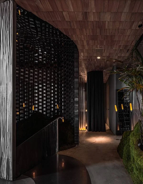 Zen-inspired tranquility in a serene Bar Interior Design, Dubai.